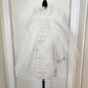 80s wedding bridal veil
